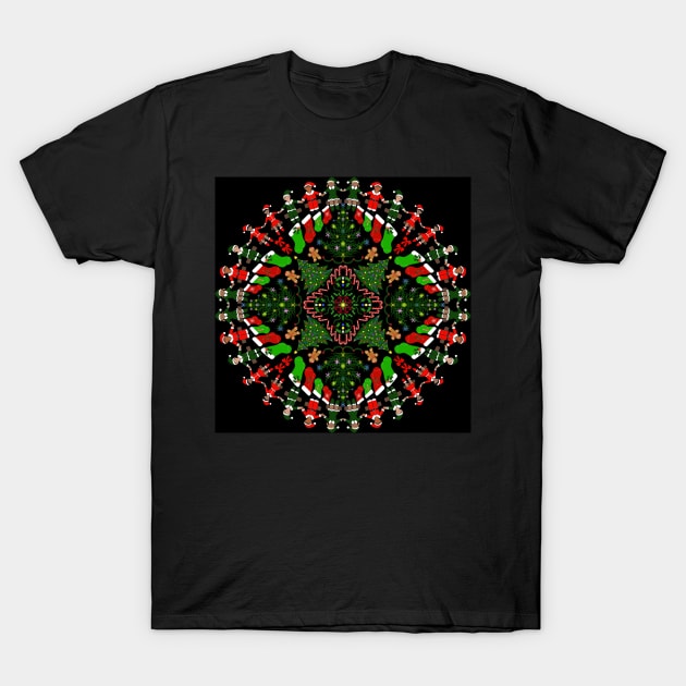 Everything Christmas on Black T-Shirt by MamaODea
